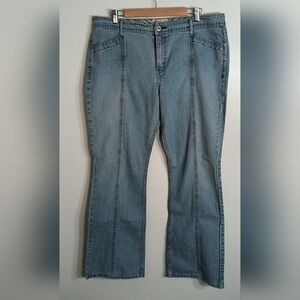 Levi Stratus Signature Stretch Vertical Front Seam Back Pocketless Jeans Miss 18